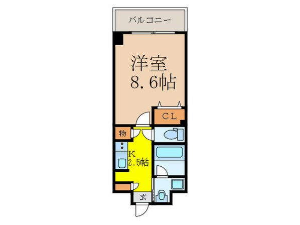 エグゼ大阪城東(503)の物件間取画像